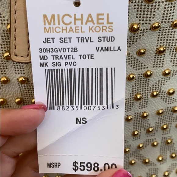 MK Jet set travel studded tote - Picture 5 of 5